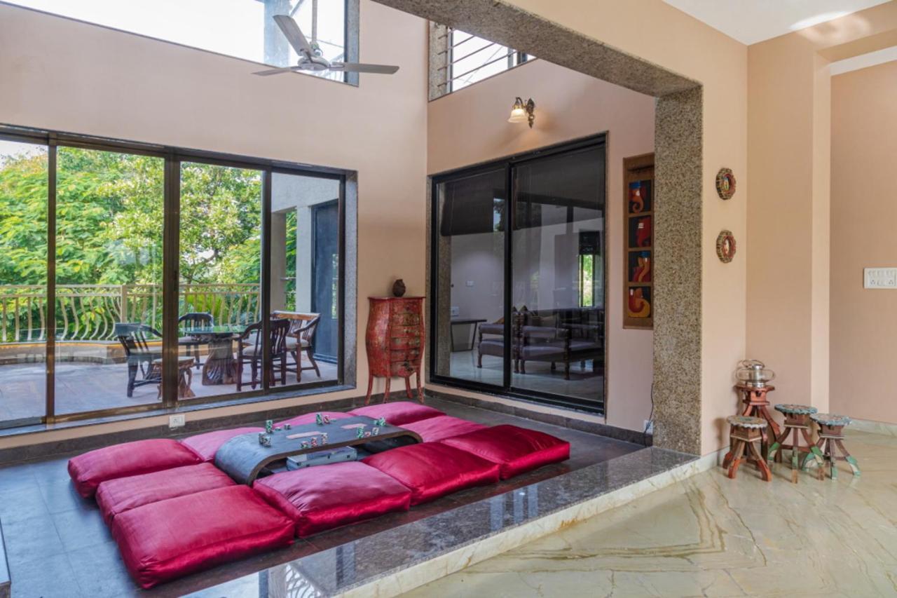 Saffronstays Aura, Alibaug - Luxury Pool Villa With A Game Room And Spacious Lawn Алибаг Экстерьер фото