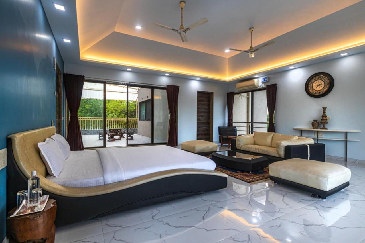 Saffronstays Aura, Alibaug - Luxury Pool Villa With A Game Room And Spacious Lawn Алибаг Экстерьер фото